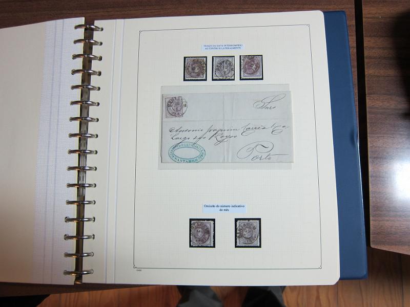 0019 (166).JPG -     Lote:    19      Marcofilia      Lotes Especiais       Descrição:         Portugal. Colecção especializada de carimbos de duplo círculo, tipo 1852, montada em 4 álbuns Lindner, com selos de diversas emissões e cartas, com estudo minucioso de cada marca. Lote a ver.         Lote       Valor Base:     &euro; 2.500,00     Valor Venda:     Retirado     